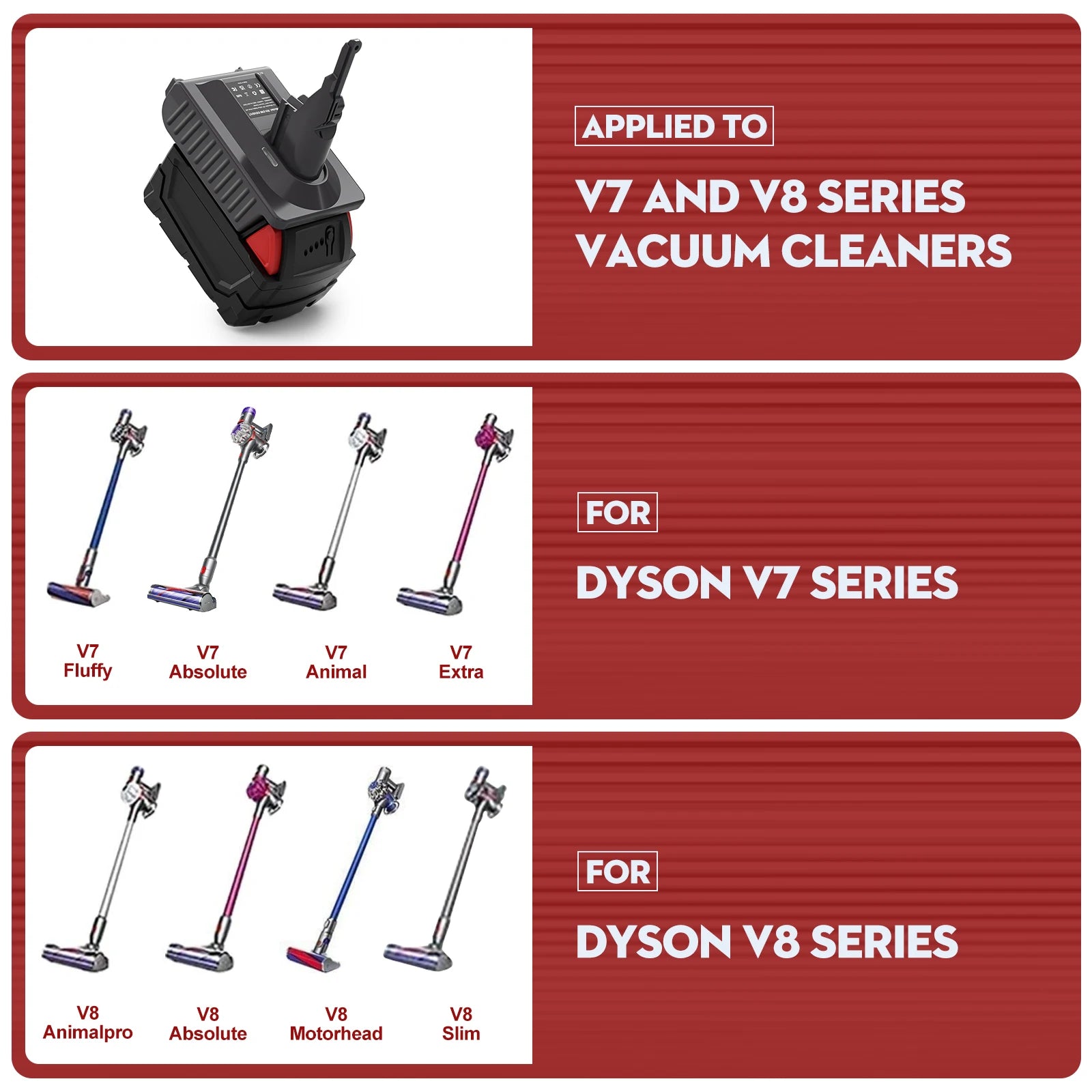 Milwaukee M18 battery adapter for Dyson V7 and V8 vacuums – image 7
