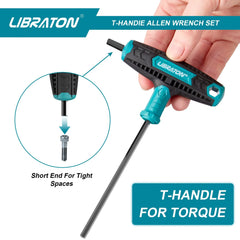 Libraton 7-Piece T-Handle Allen Wrench Set