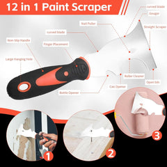 10-Piece Drywall Knife & Putty Tool Set