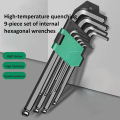 9-Piece L-Shaped Hex Key Set