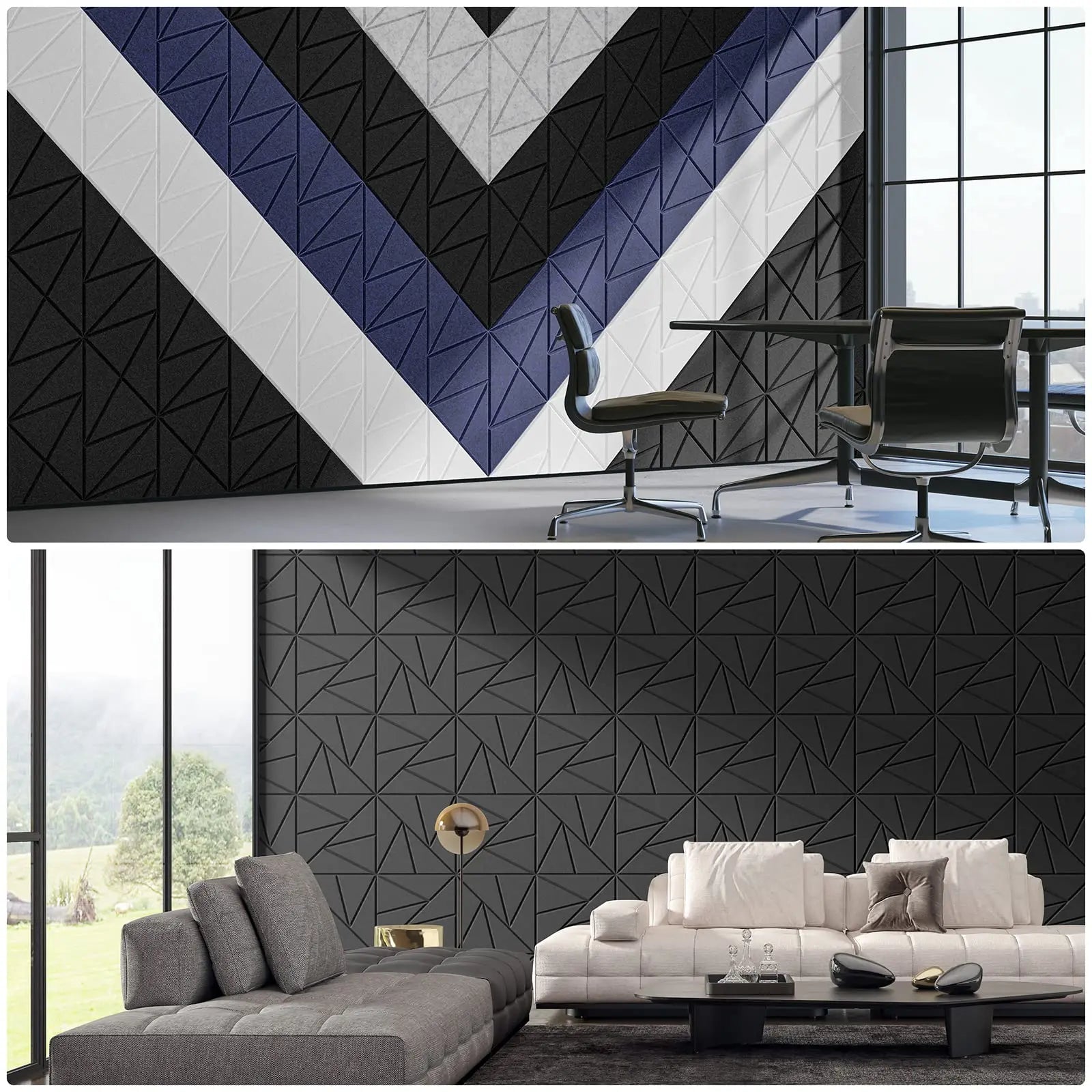 Self Adhesive Acoustic Wall Panels – 12 Pack by Snagg A Wall Panel