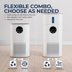 2 in 1 Smart Air Purifier and Humidifier - H13 True HEPA & Ultra Quiet Operation