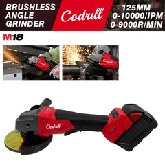 100/125mm Brushless Cordless Angle Grinder