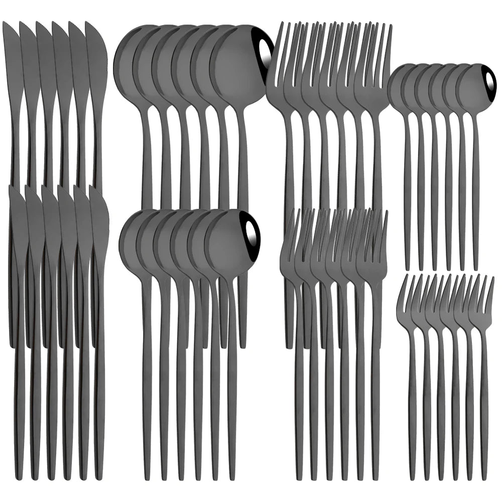 48pcs Stainless Steel Cutlery Set by Snagg A Dinnerware