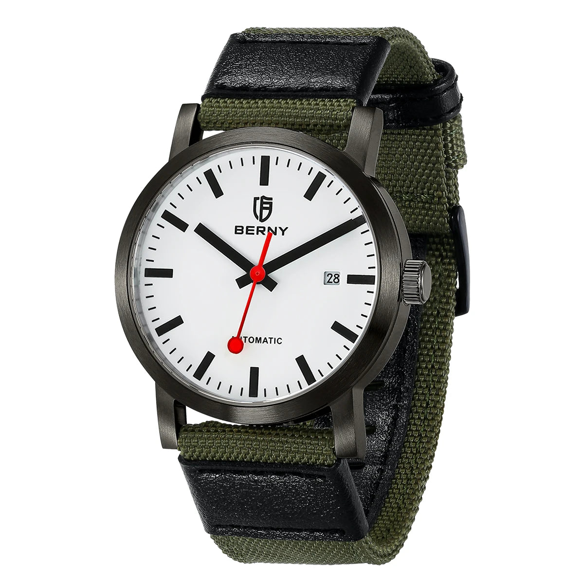 BERNY Swiss Railroad Automatic Watch