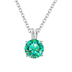 1–3ct Colorful Moissanite Pendant Necklace - SnaggIt