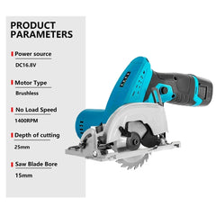 3-Inch (85mm) Brushless Cordless Circular Saw