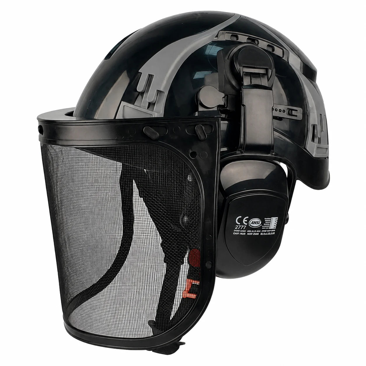 Forestry safety helmet kit with mesh face shield and earmuffs – image 7