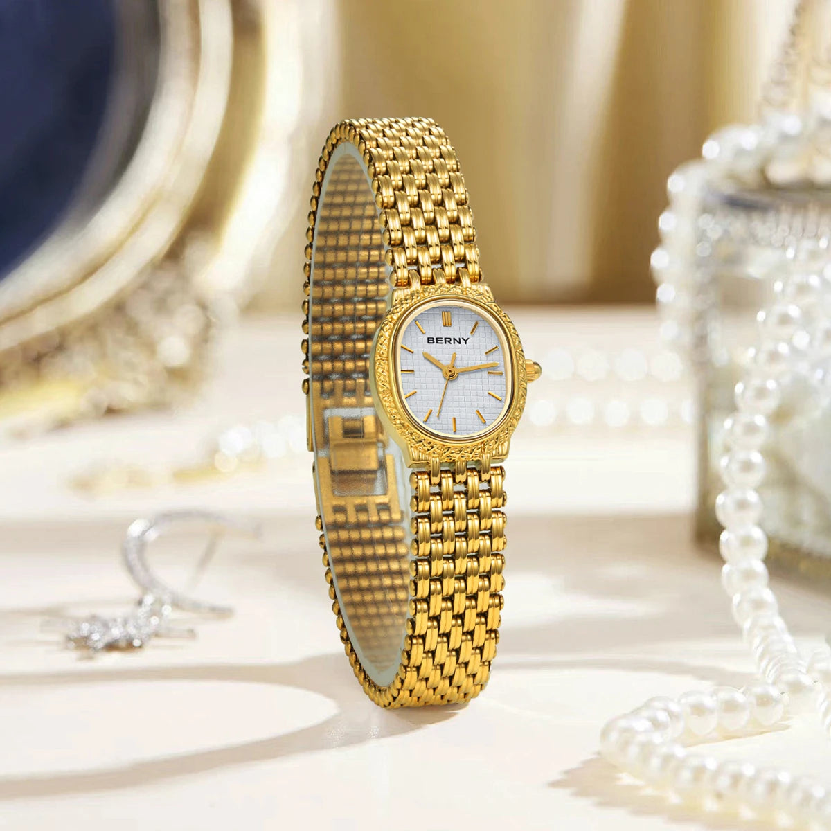 BERNY Golden Women’s Wristwatch