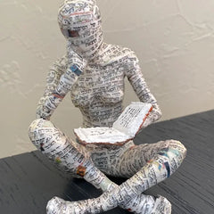 Abstract Reading Woman Sculpture by Snagg A Sculpture
