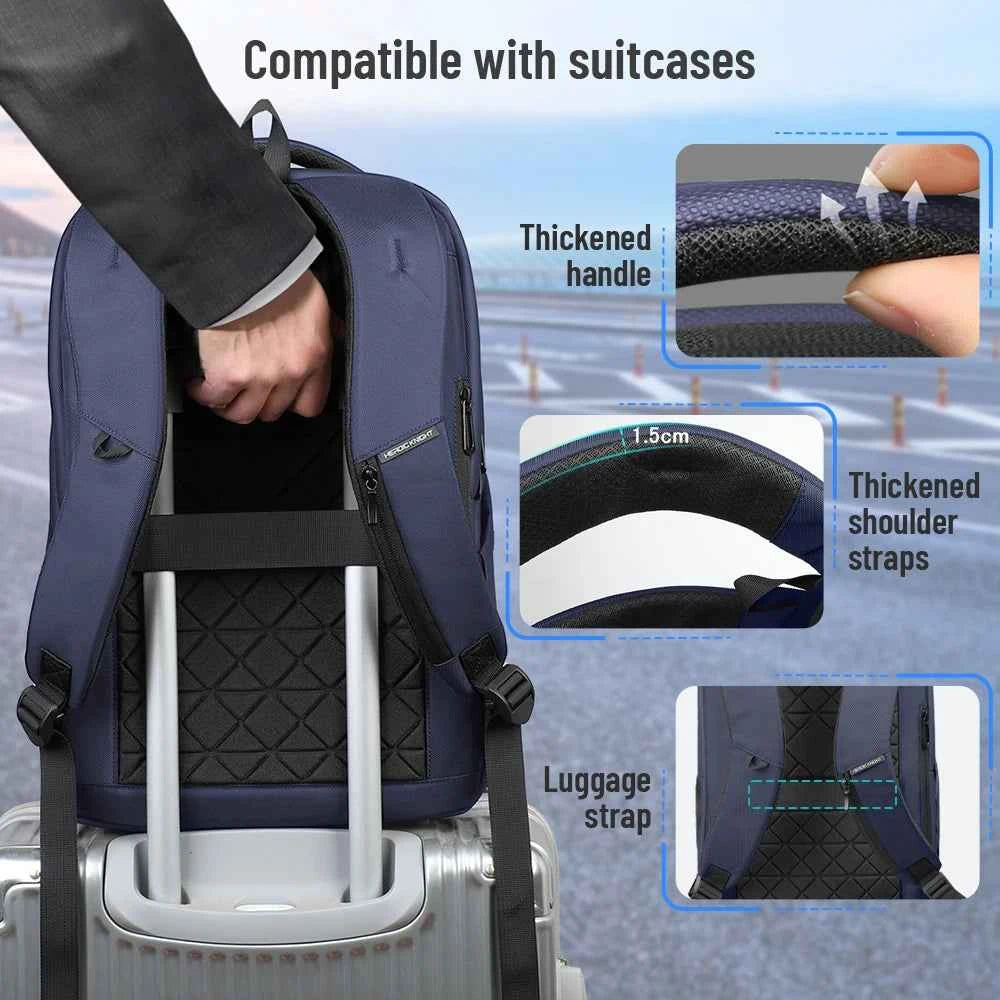 Waterproof Business Travel Backpack 17.3" with USB Port