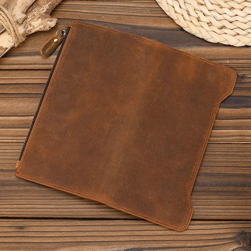 Genuine Leather Long Wallet