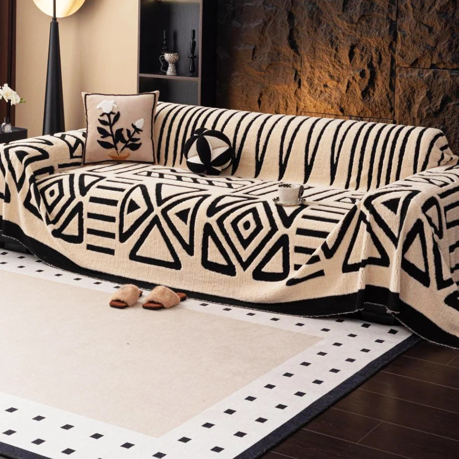 Bohemian Sofa Protector – Vintage Comfort & Pet-Friendly Design by Snagg A Sofa Cover