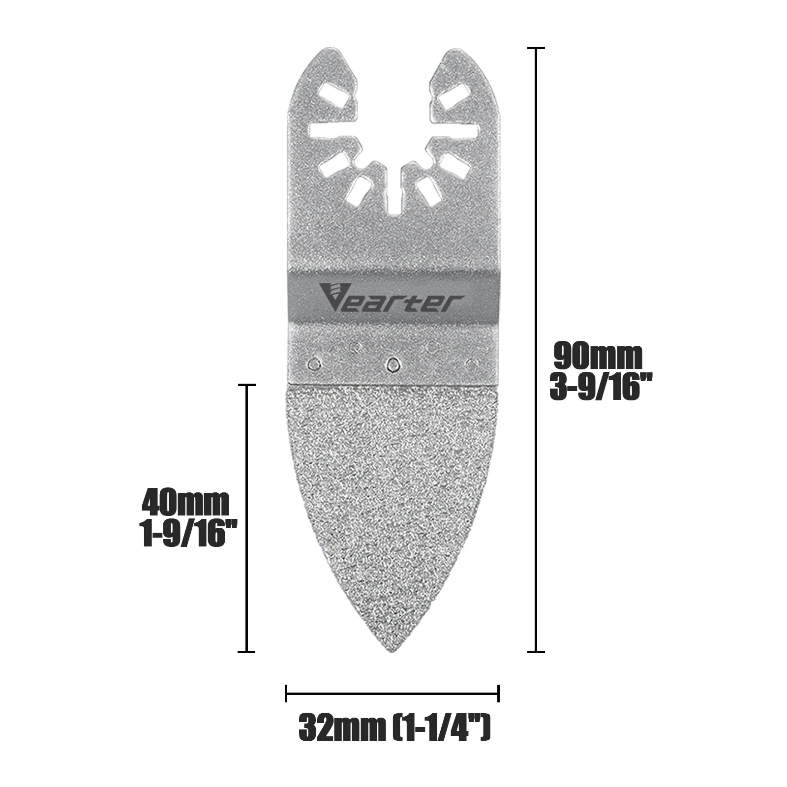Diamond Oscillating Saw Blades 7pcs | Quick-Release Universal Multitool Triangle Blade for Tile Grout Ceramic