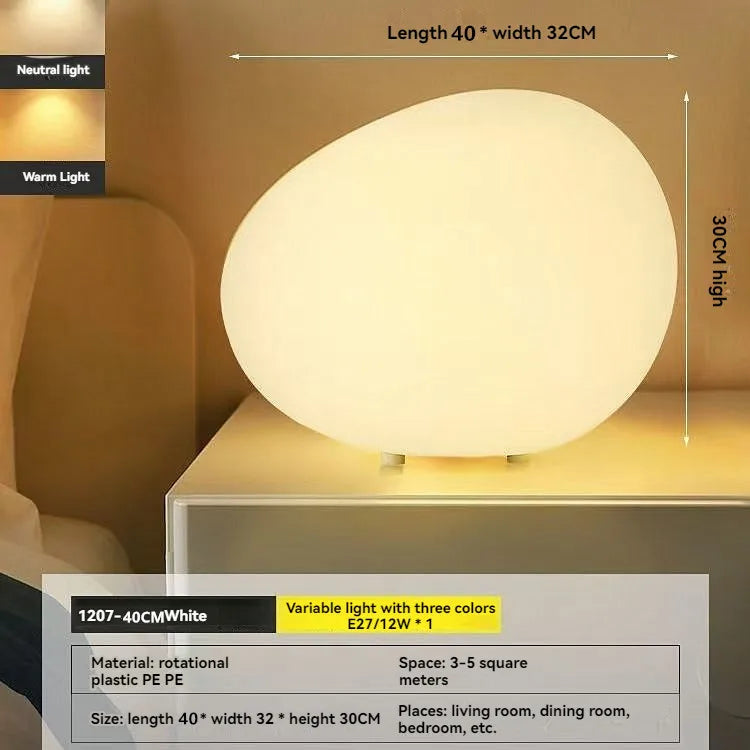 Modern Cobblestone Minimalist LED Night Light by Snagg A Table Lamp