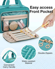 2-Piece Multifunction Makeup & Cosmetic Bag Set – Large Capacity Portable Travel Organiser for Women