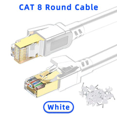 Cat8 Ethernet Cable – Shielded High-Speed 40Gbps 2000MHz by Snagg A Network Cable