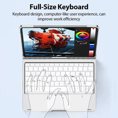 Magic Keyboard Case For iPad Air 11 13 2024 Pro 11 12.9 iPad 10.2 7/8/9th 10th Generation iPad Air 4 5 6 by Snagg A Wireless Keyboard