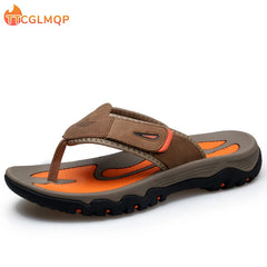 New Quality Leather Non-Slip Slippers for Men by Snagg A Slipper