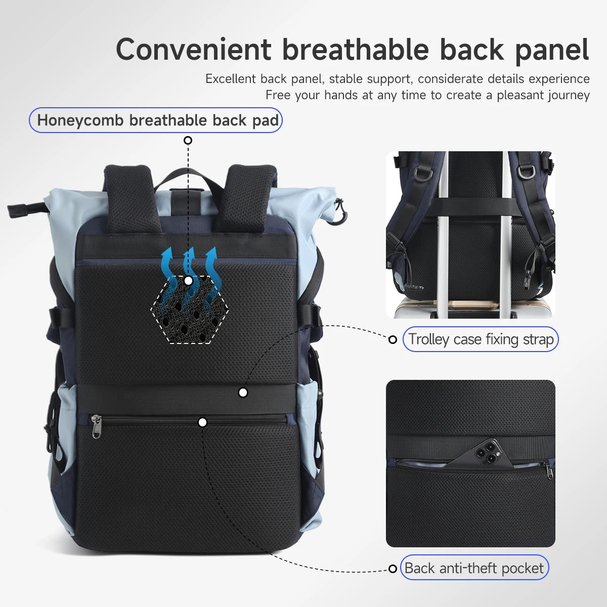Expandable Waterproof Backpack by Snagg A Backpack