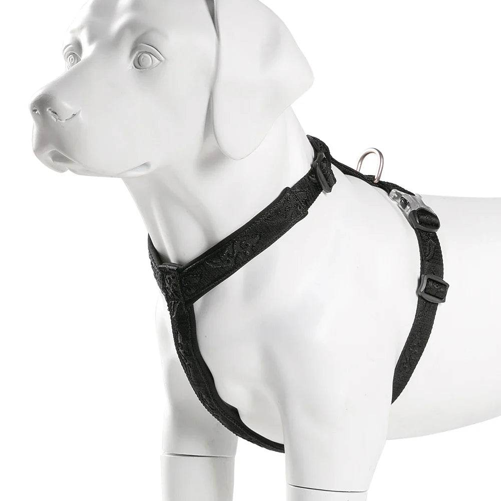 Black No-Pull Dog Harness - SnaggIt
