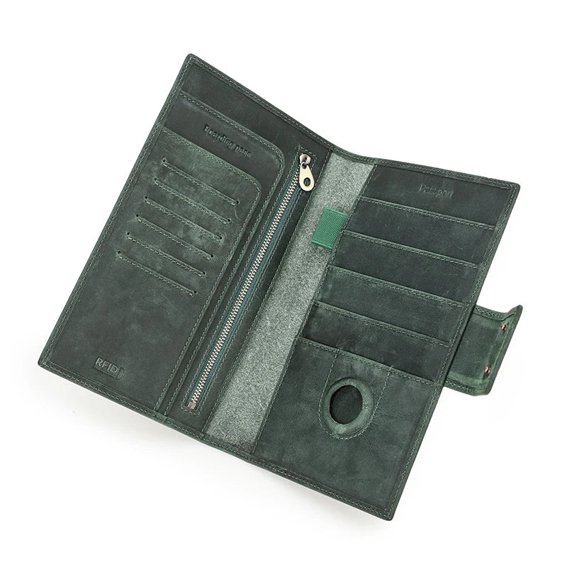 Genuine Leather Family Passport Clutch Wallet by Snagg It Wallet