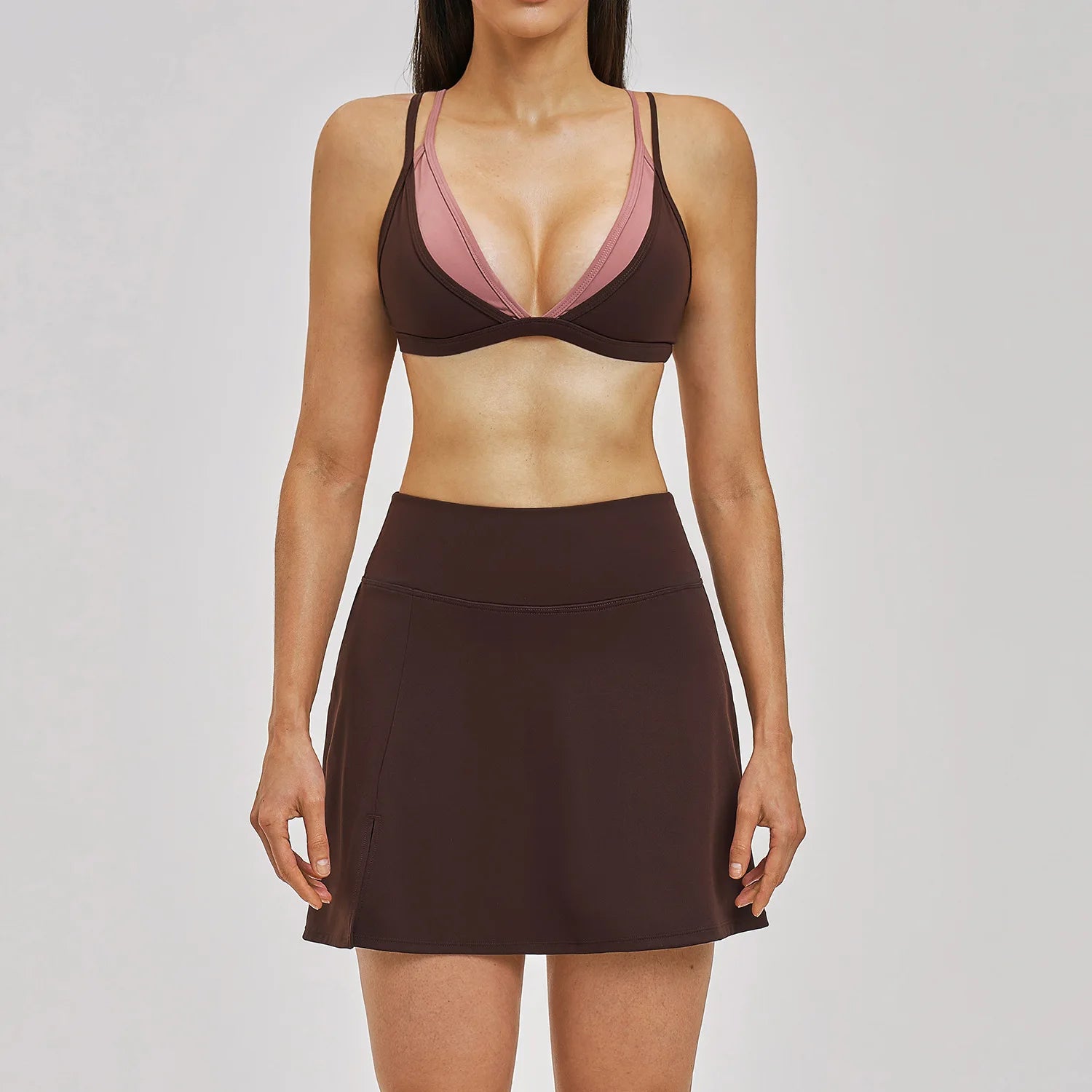 Women's 2-Piece Seamless Yoga Set | Sports Bra & High Waist Leggings Fitness Tracksuit