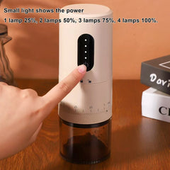 Portable USB Rechargeable Conical Burr Coffee Bean Grinder by Snagg A Grinder