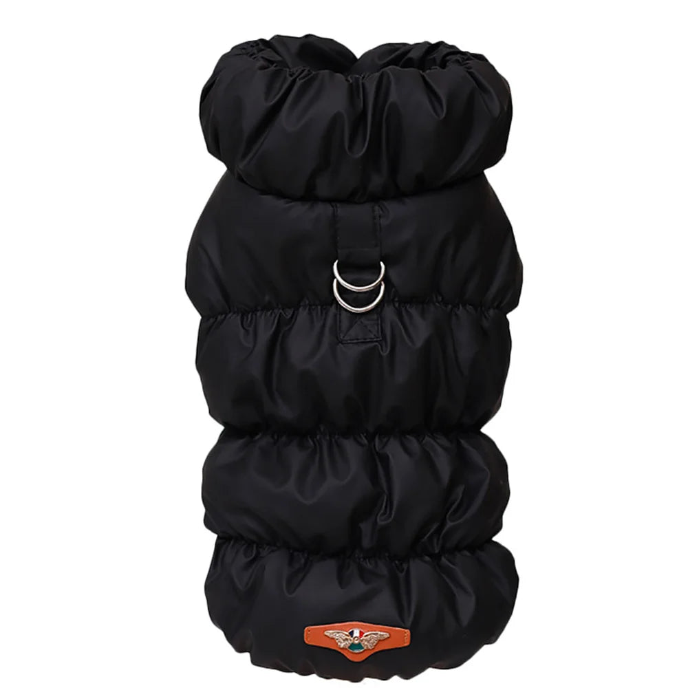 Padded Dog Vest Jacket – Windproof Warm Winter Coat for French Bulldog, Chihuahua & Poodle