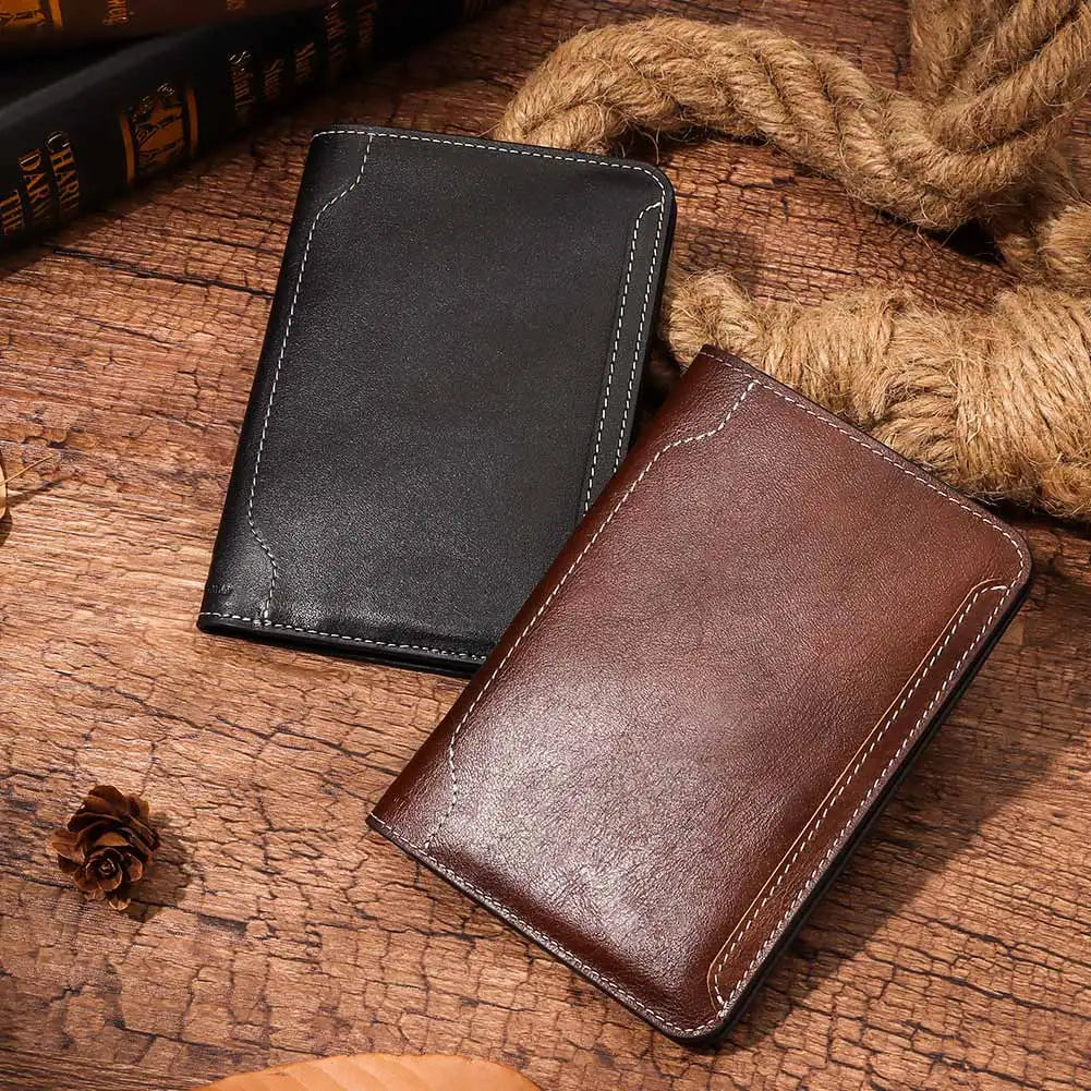 Genuine Leather RFID Passport Holder