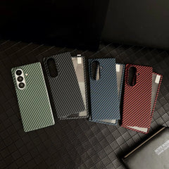 Carbon Fiber Pattern Magnetic Case For Samsung Z Fold 7 Series by Snagg A Phone Case