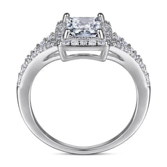 1ct Teal Moissanite Ring - SnaggIt