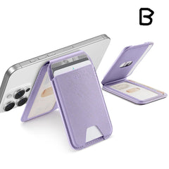 MagSafe Compatible Vegan Leather Wallet with Adjustable Stand by Snagg A MagSafe Wallet