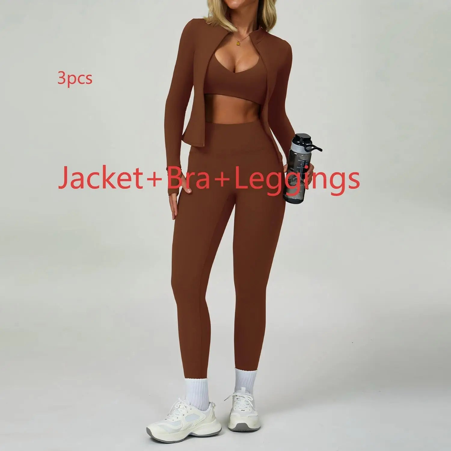 Women's 2/3-Piece Soft Breathable Yoga Set | High Waist Fitness Gym Suit Tracksuit Workout Clothes