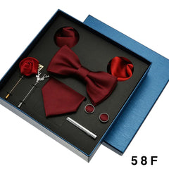 Luxury Silk Tie Set for Men - 58F - Others In Fashion