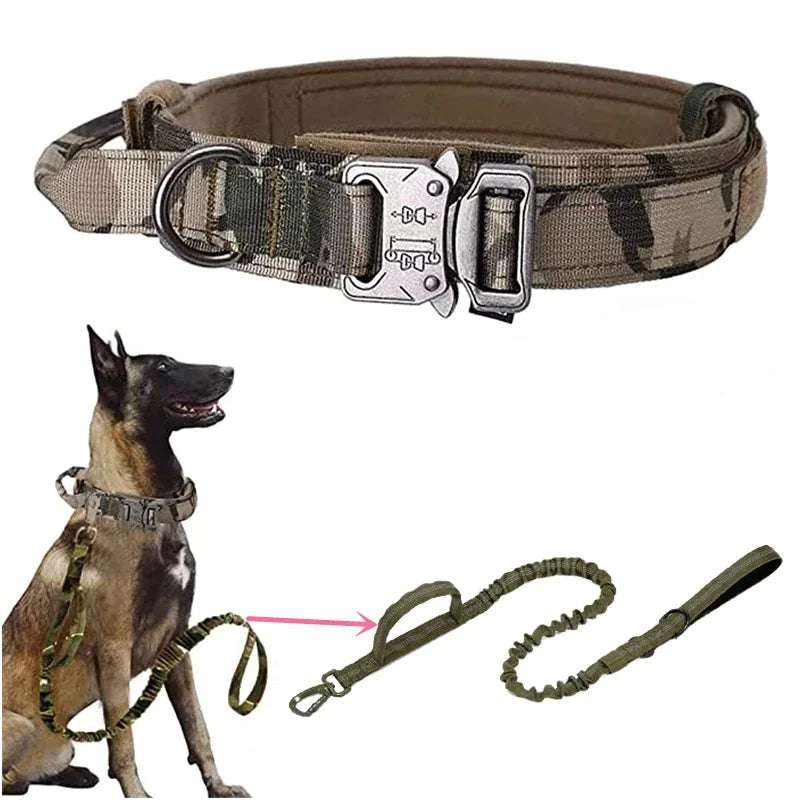 Tactical Dog Collar & Leash Set by Snagg A Leash