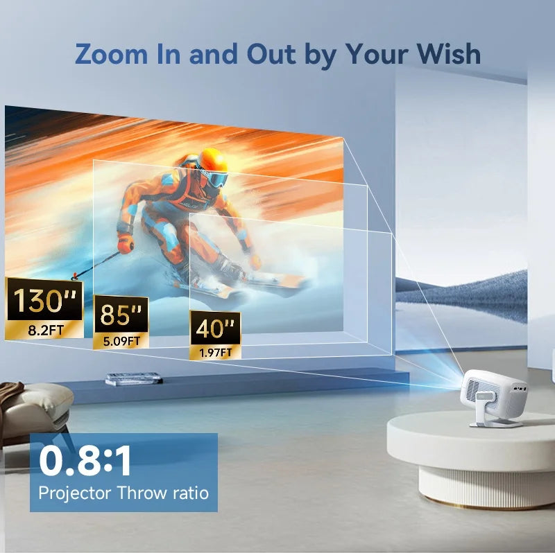 1080P HD Smart Projector – Native Full HD with 4K Support by Snagg A Projector