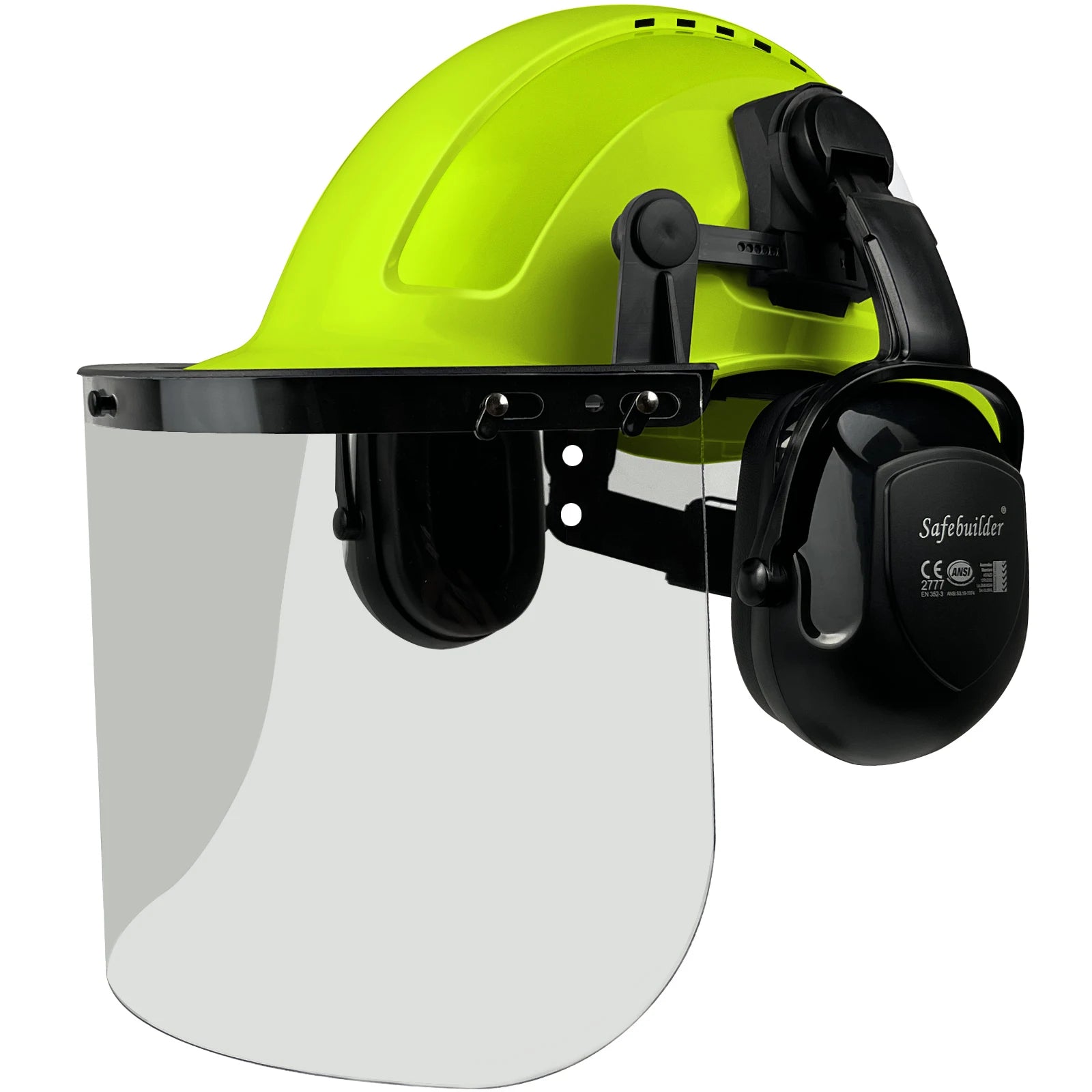 Forestry Safety Helmet With Face Shield & Ear Muffs by Snagg A Safety Helmet