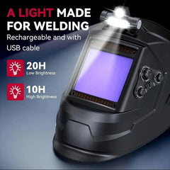Large View Auto-Darkening Welding Helmet