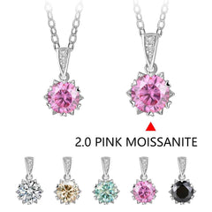 1 Carat Round Brilliant Moissanite Pendant Necklace - SnaggIt