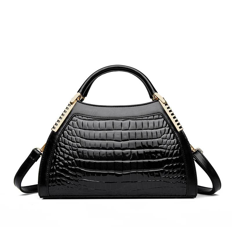 Alligator Patent Leather Crossbody Shoulder Bag - SnaggIt