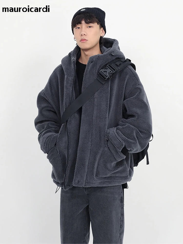 Oversized Sherpa Jacket with Hood by Snagg A Jacket