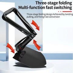 Military-Grade Folding Survival Shovel