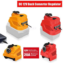 Car/Vehicle Refrigerator Power Supply Compatible With Milwaukee/Dewalt/Makita 18V Batteries