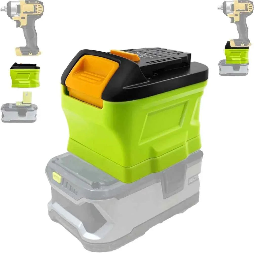 Battery adapter for Ryobi 18V batteries to DeWalt 20V tools – image 1