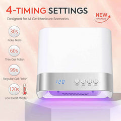 Professional 168W High Efficiency UV/LED Nail Dryer – 36-Bead Smart Sensing Salon Station