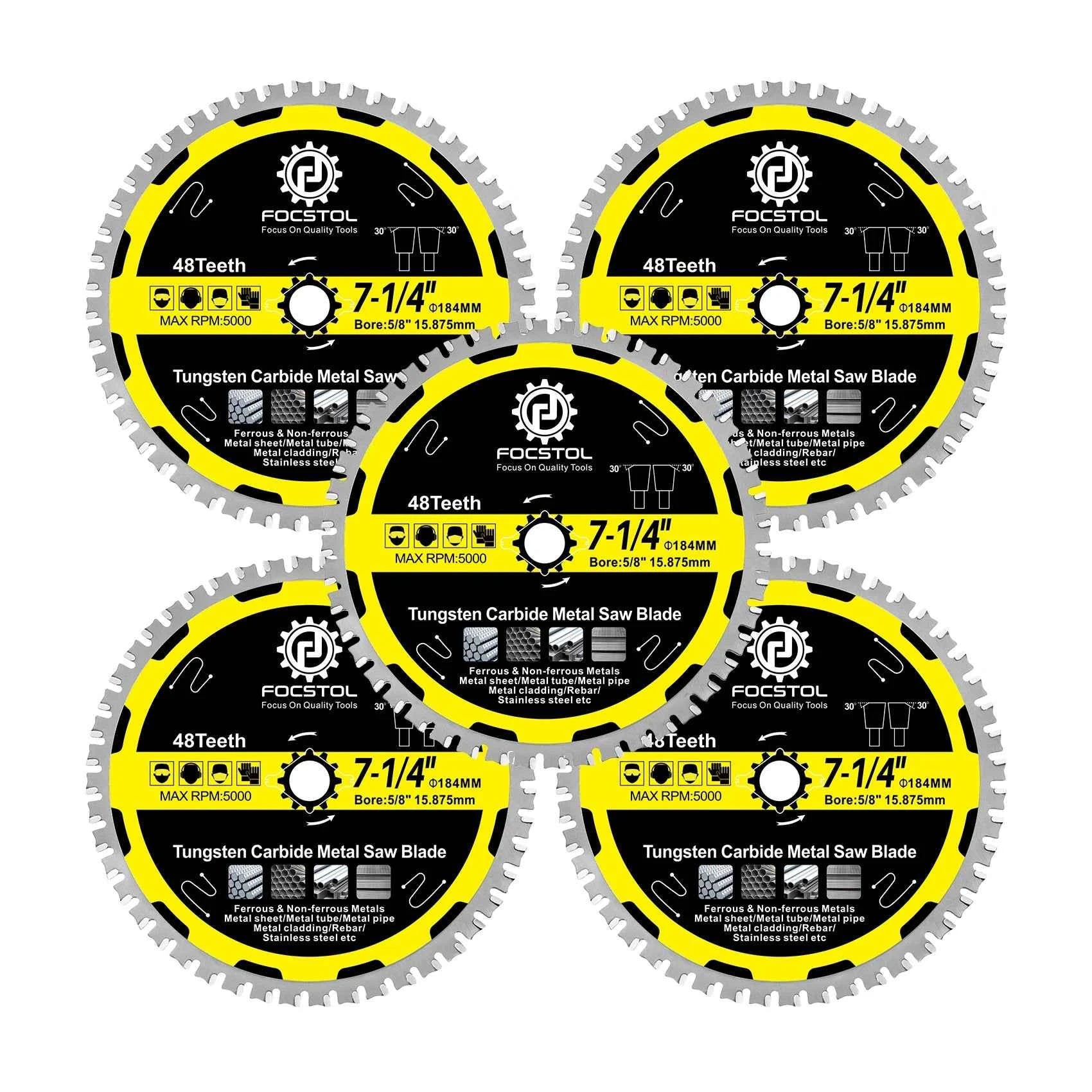 Hard Alloy Circular Saw Blade for Metal | Iron Metal Plate Tube Stainless Steel Wood Cutting CE Certified