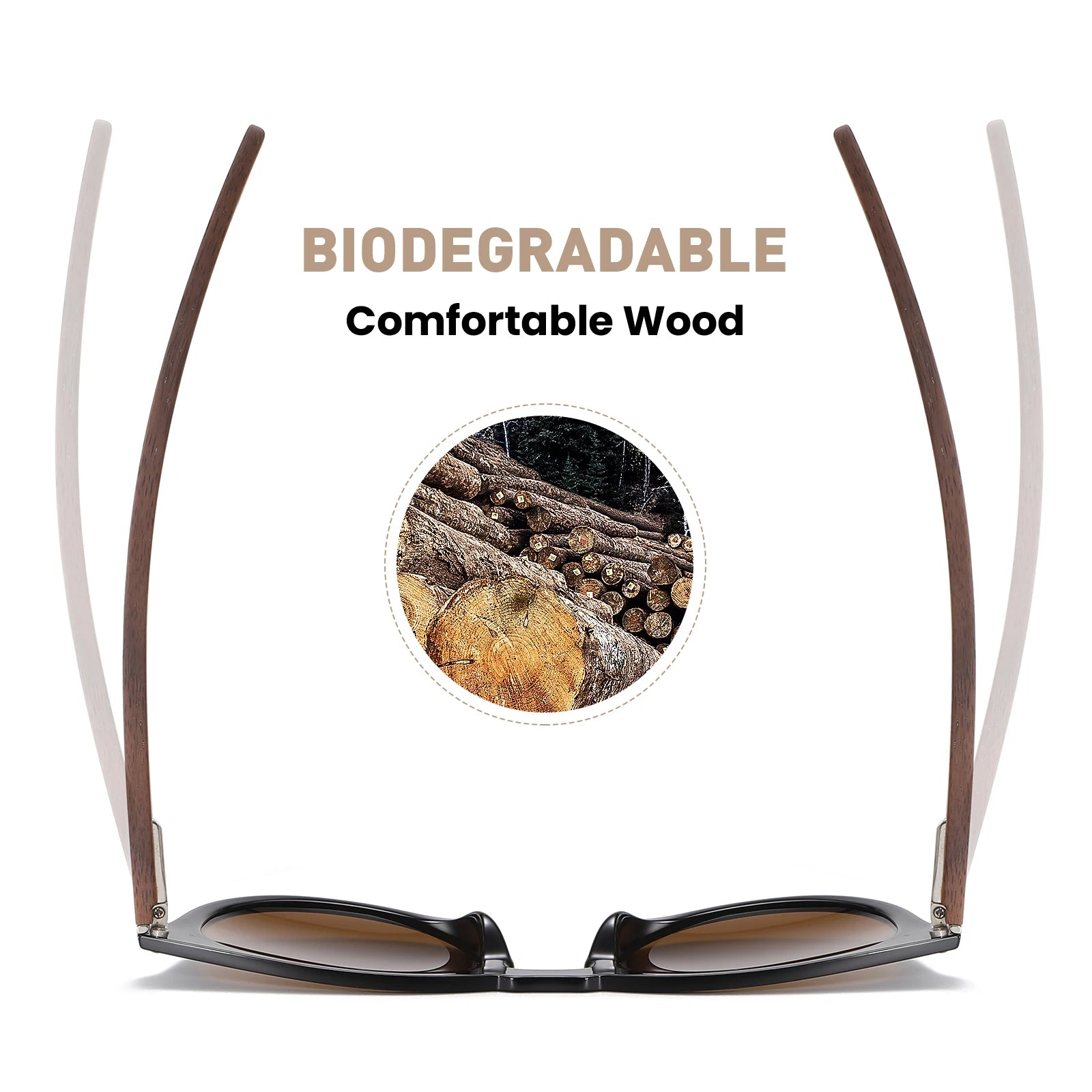 Natural Wooden Sunglasses by Snagg It Sunglasses