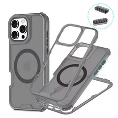3 in 1 Magsafe Heavy Duty Armor Case - for IPhone 16 Series - Phone Cases & Covers