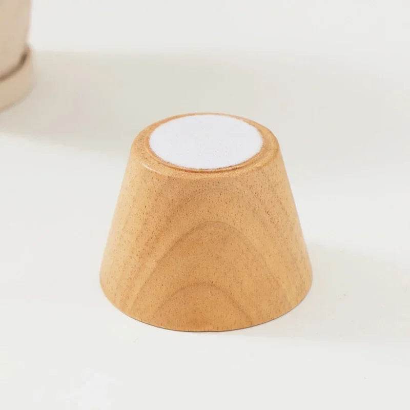 Cat Tilted Ceramic Bowl with Wooden Stand - SnaggIt